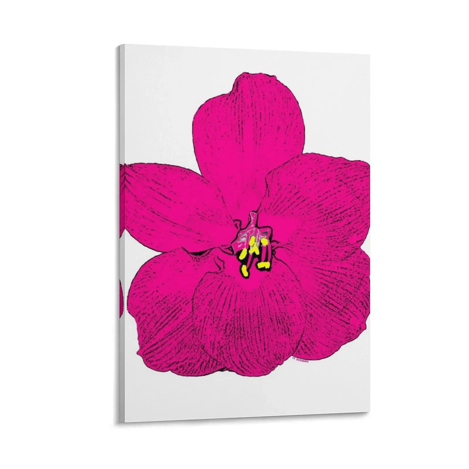 Pink Flower Canvas Painting wall decoration painting room decorations aesthetic