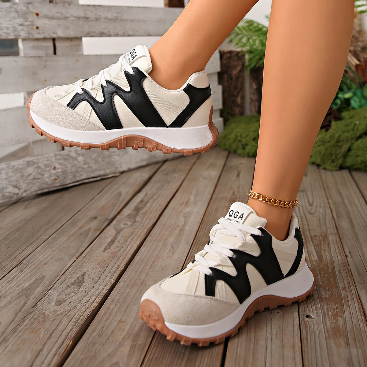 Spring and Autumn Hot Selling Round Head Elegant Sports Shoes Fashion New Style Comfortable and Sexy Flat Casual Shoes for Women