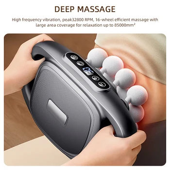 16-Head Fascia Gun High-Frequency Vibration Body Massage Gun Back and Waist Massager Neck Shoulder Massager Muscle masajeador 4
