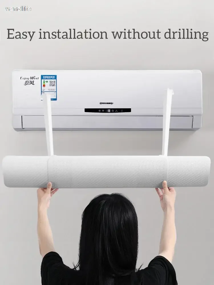 Air conditioning baffle Universal Wall-Mounted Air Conditioning Windshield Anti-Direct Blowing Windproof Cold Air Guide for Home Conditioner
