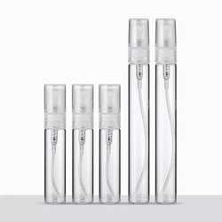 Compact Refillable Glass Perfume Spray Bottle Set - 20pcs - 5ml (Clear)