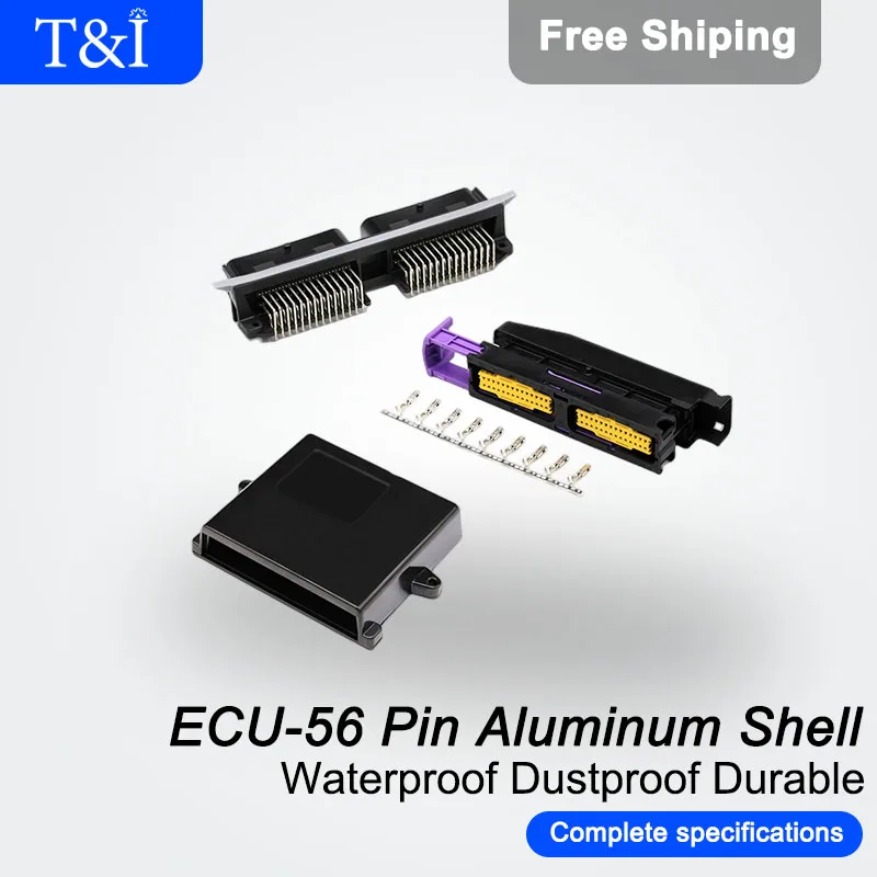 

1/5/100Sets ECU 56Pin Auto Waterproof Aluminum Box Shell, Used To Adjust Auto Programmer, Auto Connector And Terminal