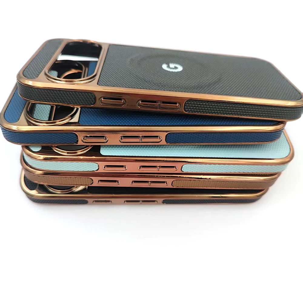 Sleek Metal Shockproof Magnetic Wireless Charging Protective Armor Phone Case