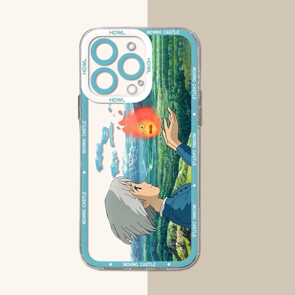 Clear Soft TPU Motion Phone Case with Howl's Design