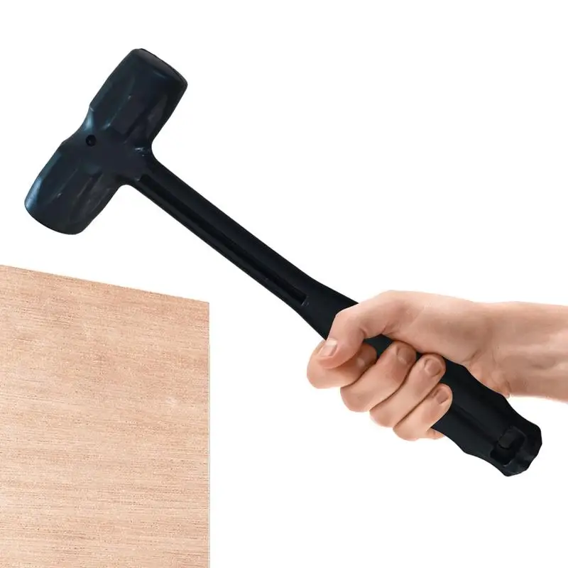 MIKMAYTOO Soft Mallet, Double-Faced Rubber Soft Head Hammer For Jewelry Craftsman, Leather Crafts, Wood, Flooring Installation - Lightweight Non-Slip