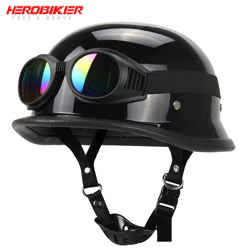 레트로 오토바이 헬멧, Casco Moto 오픈 페이스 헬멧, 오토바이 레이싱, 오프로드 헬멧, 하프 페이스 Capacete, Moto DOT 인증 