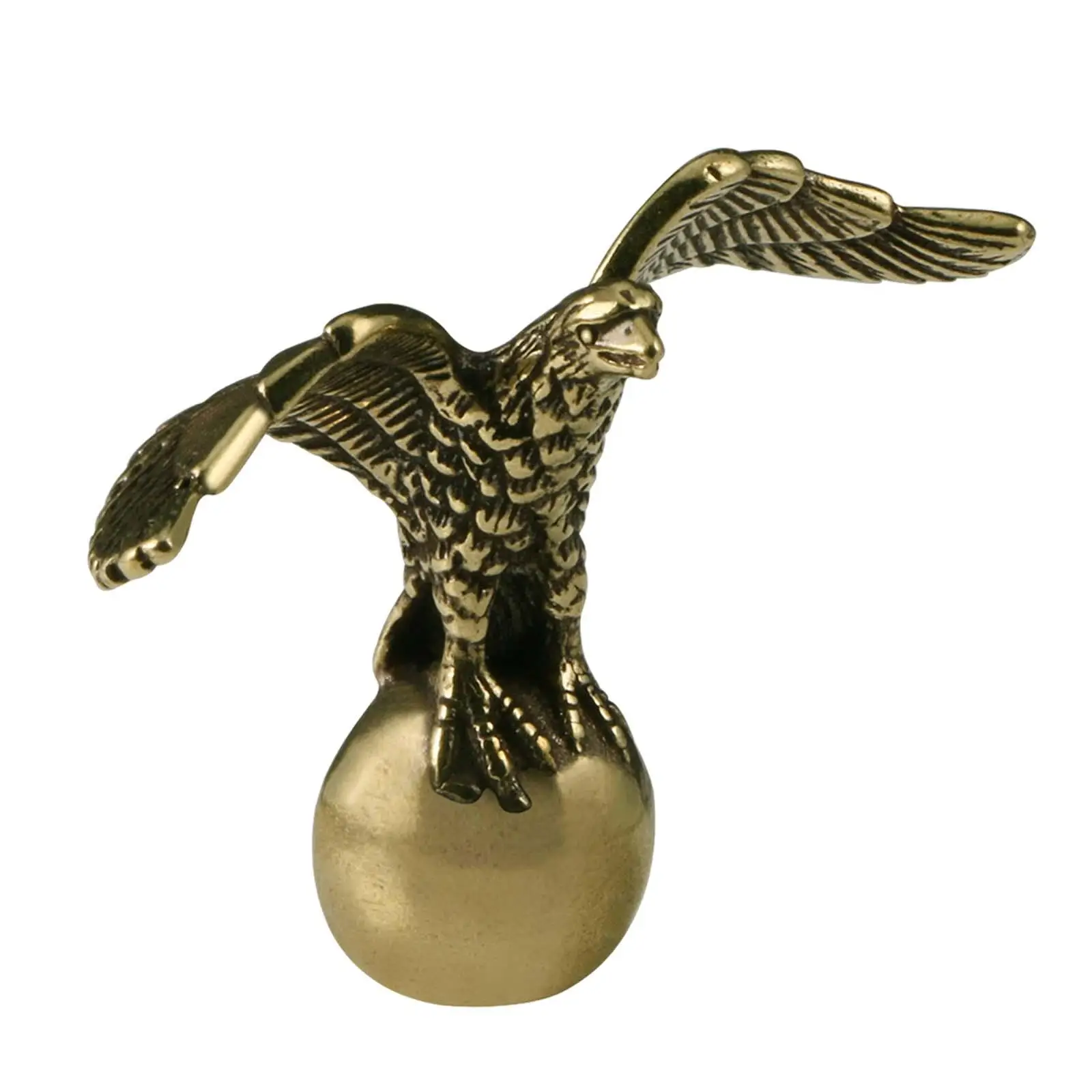 Mini Eagle Statue Artwork Collection Decorative Ornament Brass Figurine for Studio Table Centerpiece Cafe Tea House Photo Props