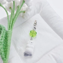 Kawaii Otter Charm with Four - Leaf Clover Pendant - Cute Phone Case & Keychain Accessory (A2)