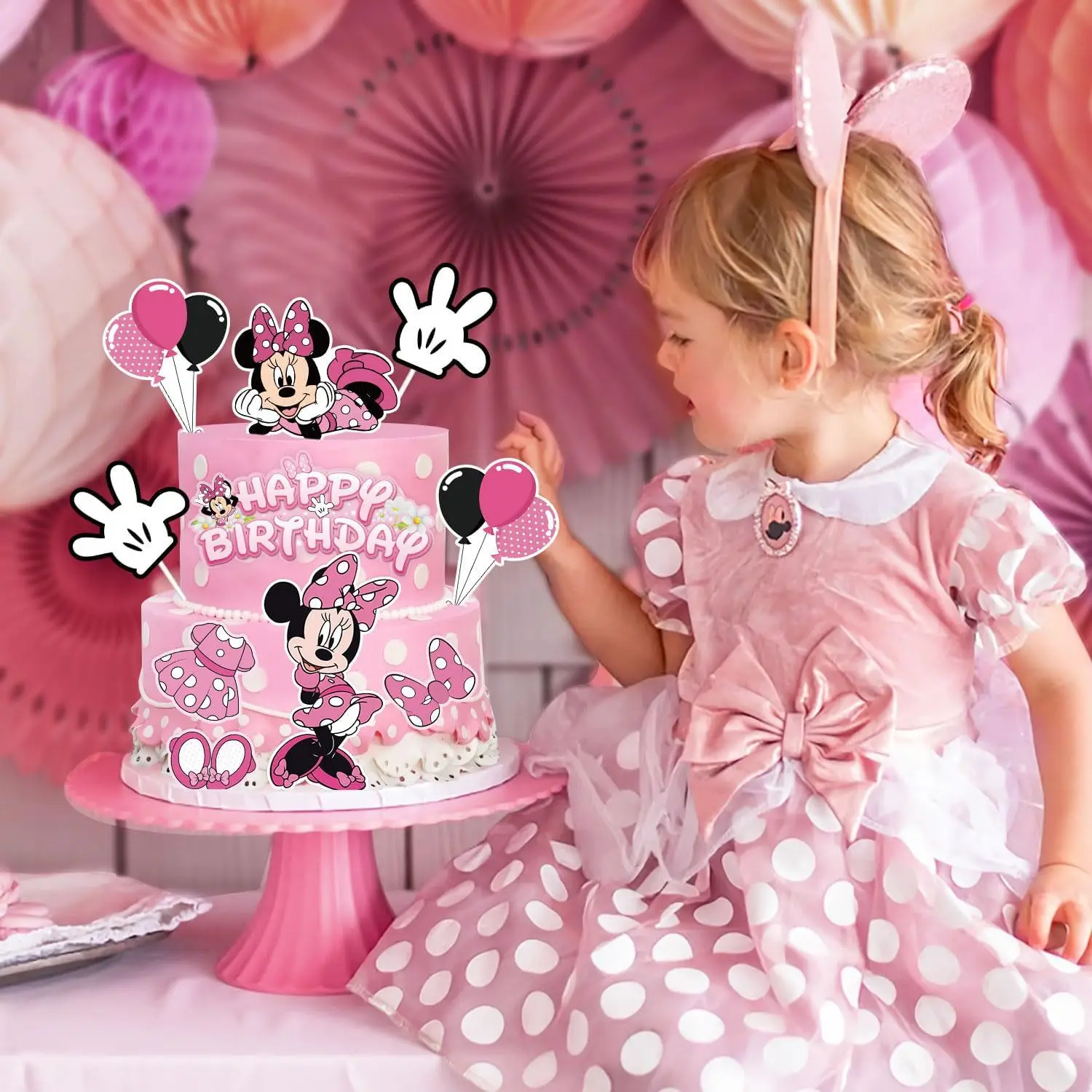 Faixa Minnie Rosa PNG: A Solução Perfeita para Decoração de Bolo de  Aniversário com Estilo, image size:1500x1500