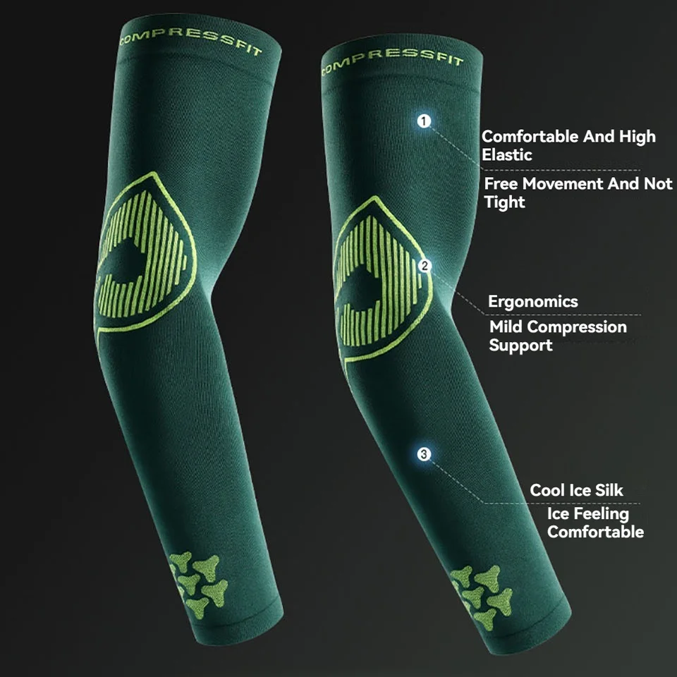 GTUBIKE Sun Protection Sleeves Summer Spring Outdoor Sports Hiking Cycling Fishing Breathable High Elastic Elbow For Men Women