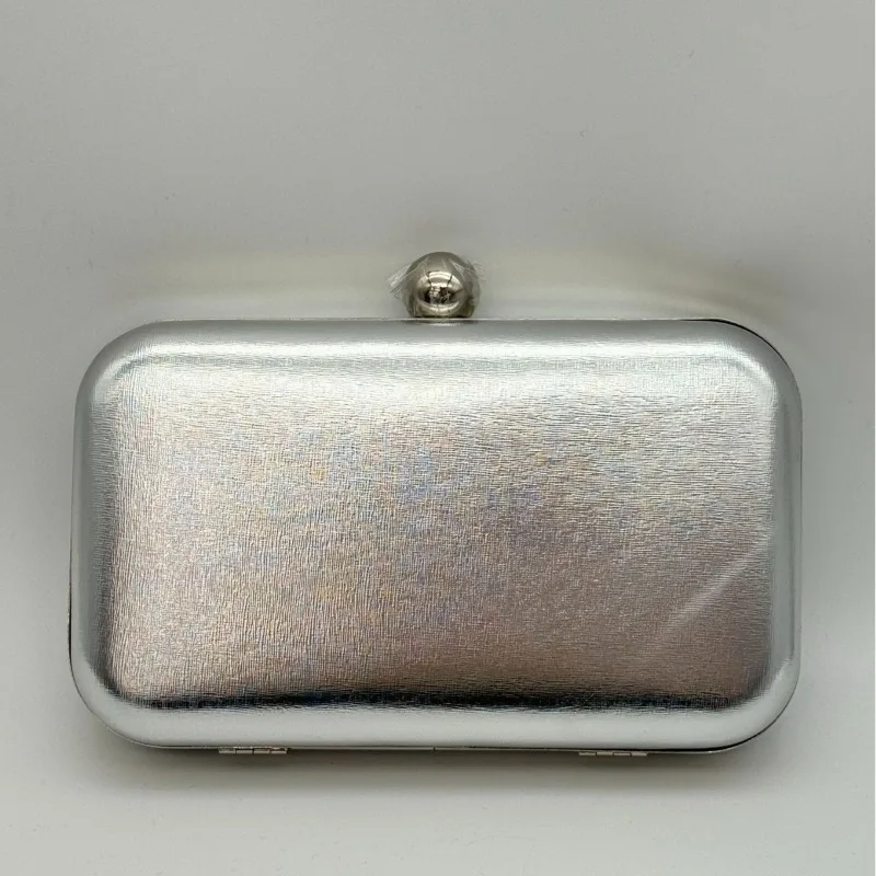 Borse da sera alla moda in PU Borsa da scatola metallica vintage Pochette da pranzo Borsa a tracolla per borse da riunione di nozze per feste - immagine 5