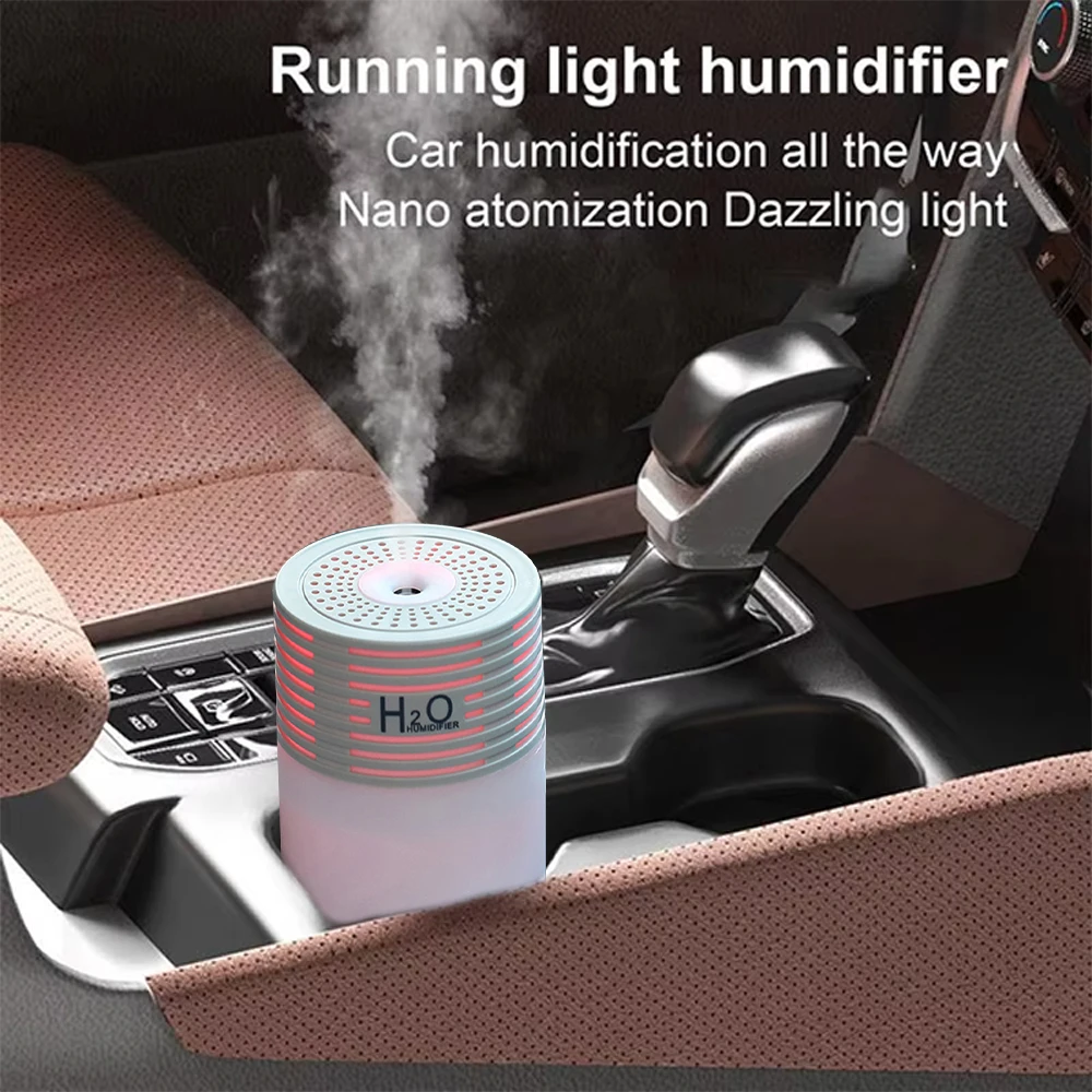 Three color variable car aromatherapy humidifier Portable and lightweight suitable for home car and outdoor use