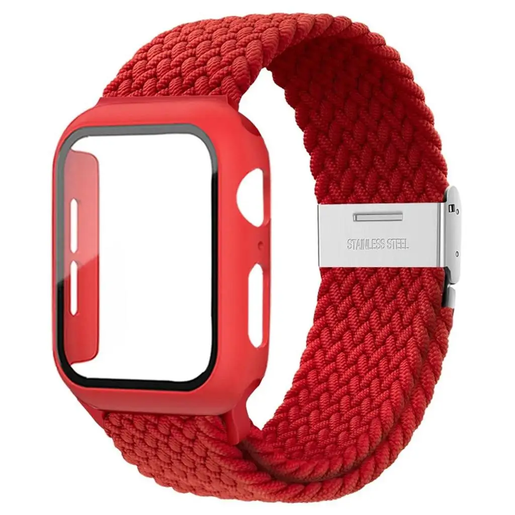 Enhanced Nylon Strap and Protective Case with Elastic Braided Band