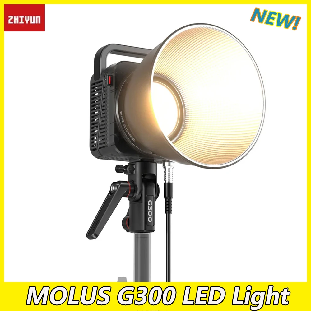 ZHIYUN MOLUS LED 비디오 조명, 2700K-6500K 사진 조명, 앱 제어, 2 색 LED 램프, 사진 조명, G300, 300W