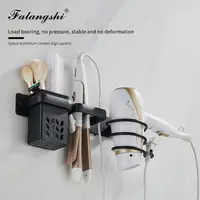 Hair Dryer Organizer Rack Bathroom Hairdryer And Straightener Holder Wall Mounted Shelves Accessories Blower Shelves WB8022 2