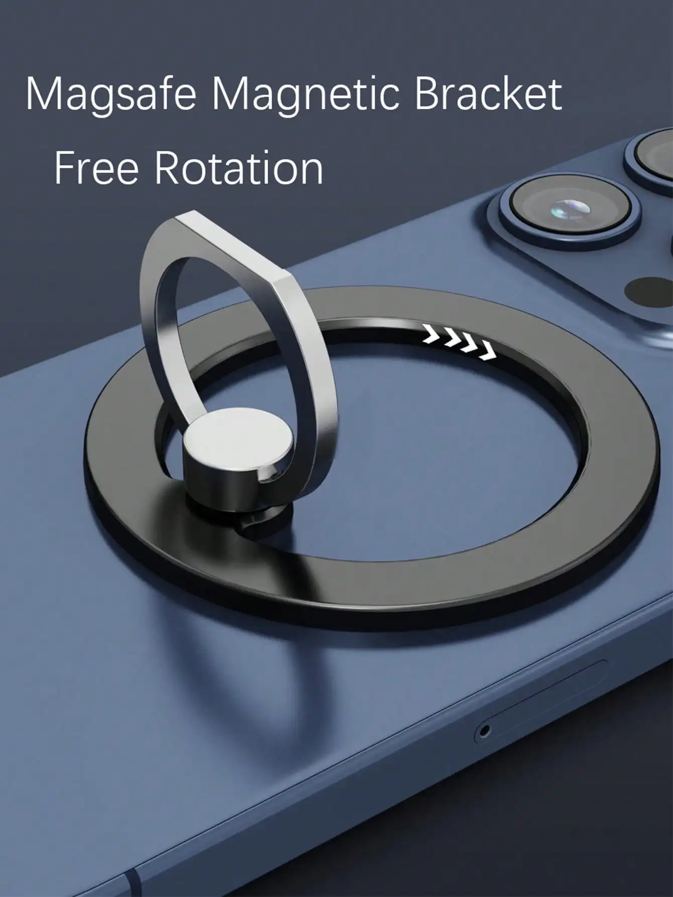Universal Magnetic Ring Phone Stand - Ultra-Light, Foldable, 360-Degree Rotatable, Portable Alloy Design