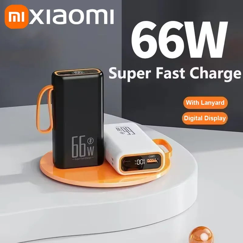 Xiaomi 30000mAh Power Bank 66W PD Super Fast Charging Portable Charger External Battery Pack Travel For iPhone Huawei Samsung portable battery charger