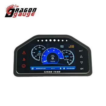 Racing Gauge 9 en 1 Panel de tablero de carrera Pantalla LCD de tablero multifunción con kit de sensores DO928 1