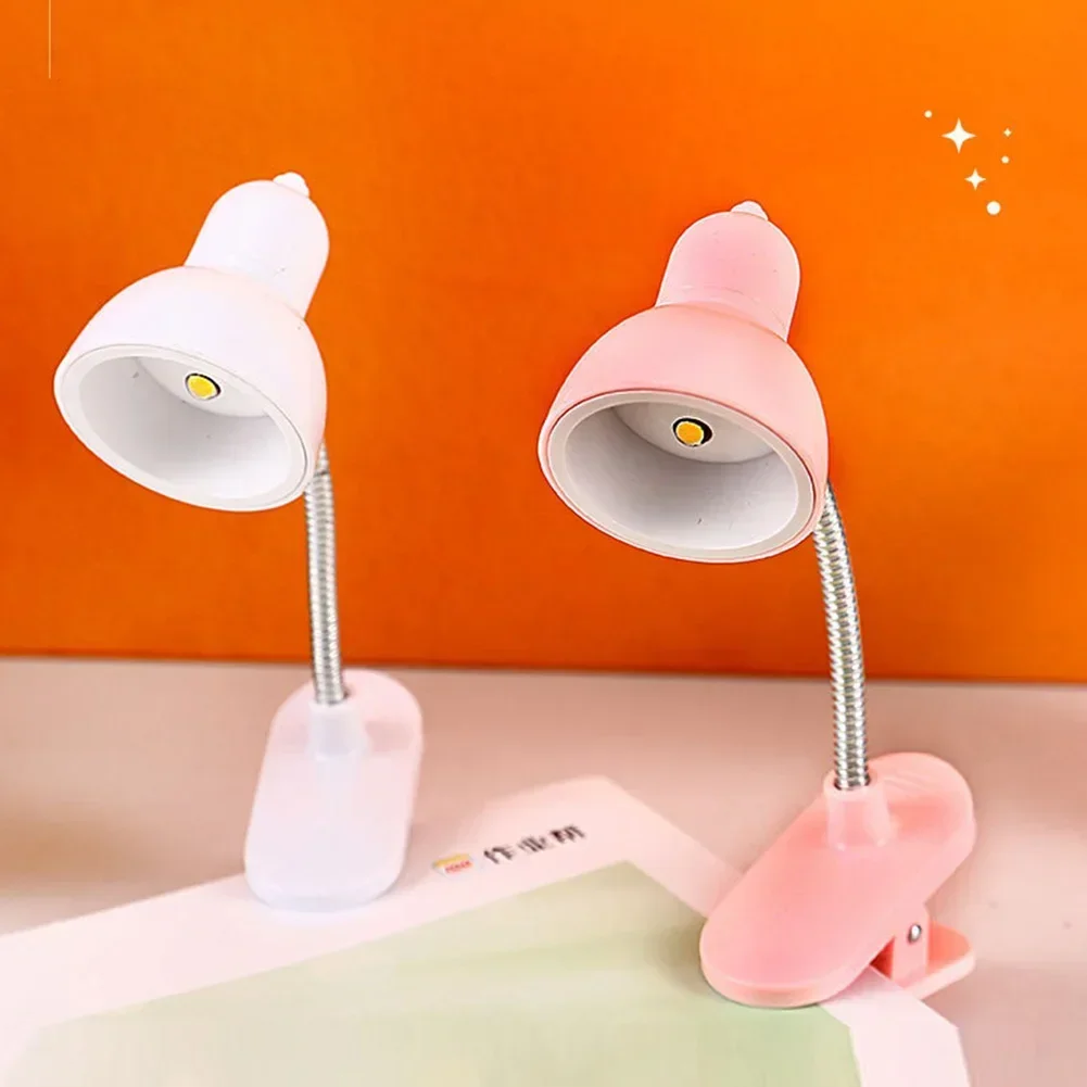 Mini Book Light LED Clamp Reading Lamp Night Lights For Notebook Read Bookmark Desk Clip Design Home Bedroom Girl Child Student