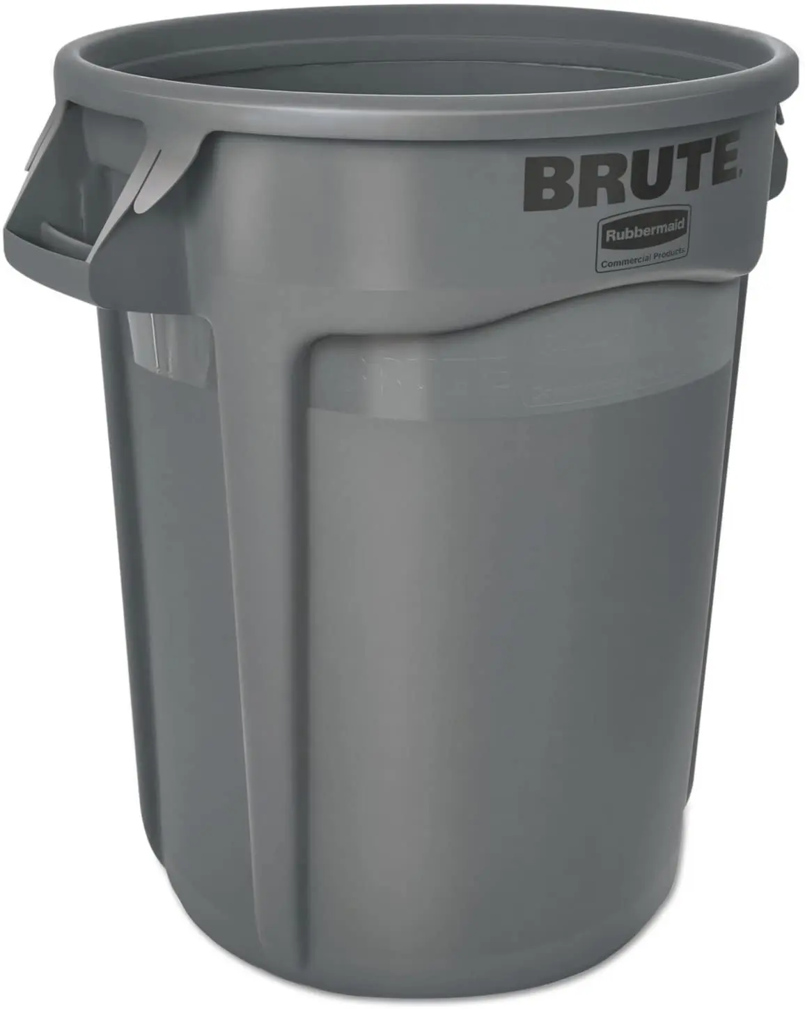 Commercial 263200GY Round Brute Container Plastic 32 gal Gray (One Pack)