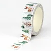 NEW 1PC Decorative Christmas Patterns Washi Tape Set DIY Scrapbooking Journaling Adhesive Masking Tape Cute Stationery 5