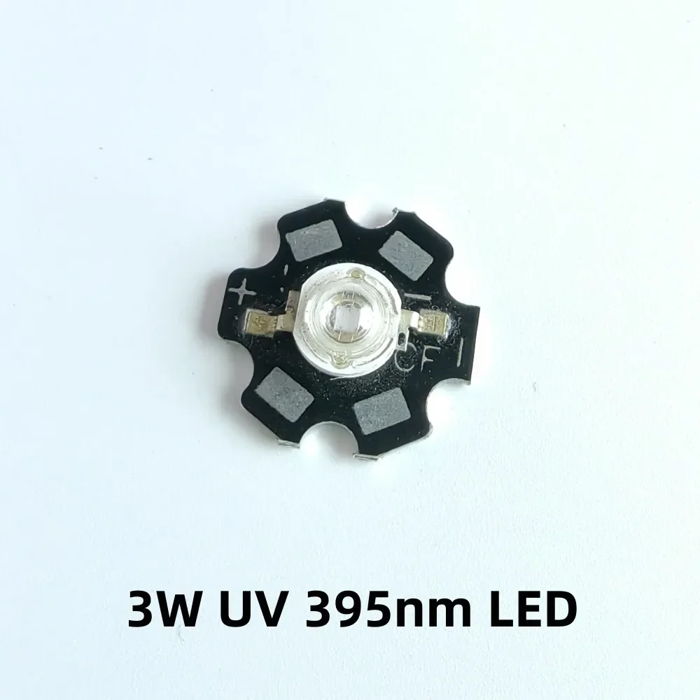 Description Picture 4 of item3W 5W High Power Light UV Purple LED 365nm 375nm 380nm 385nm 395nm 400nm 405nm Ultraviolet Bulbs Lamp Chips With 20mm pcb