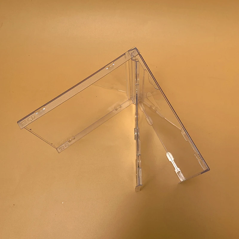 투명 하단 CD 박스 빈 CD 케이스, PP 플라스틱 밀키 투명 CD 케이스, 용량 2 디스크, 14.2cm x 12.4cm x 1.0cm, 1 개