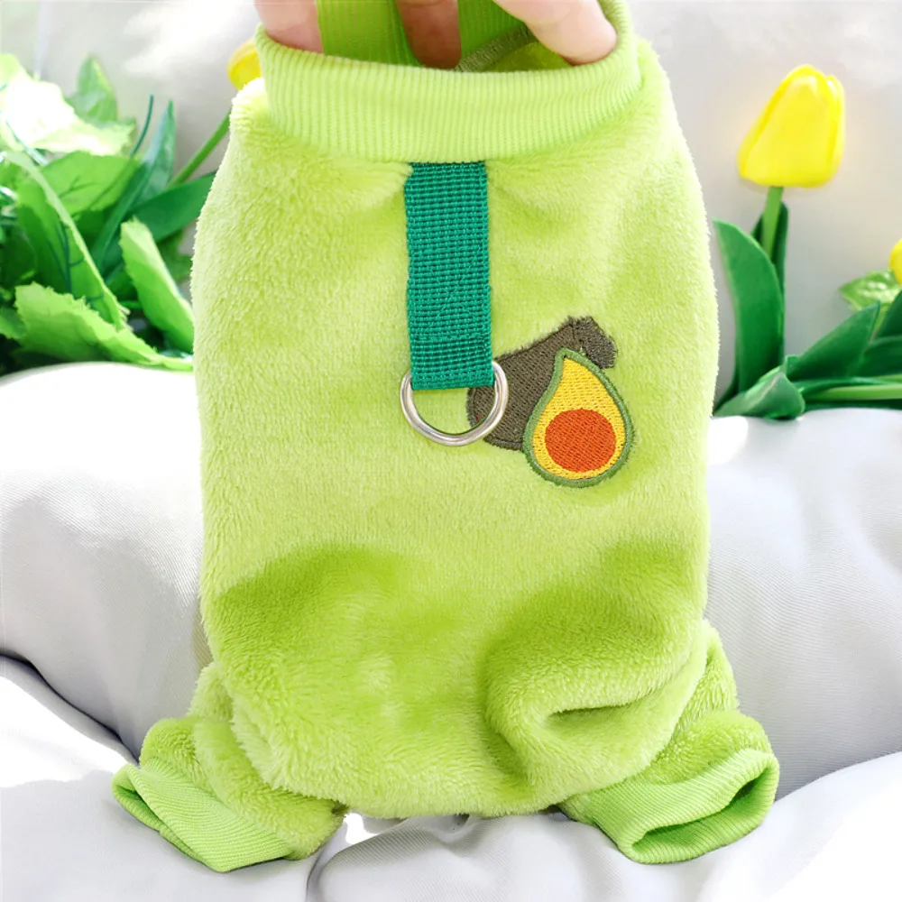 

Puppy Jumpsuit Autumn Winter Warm Sweater Pet Fashion Cartoon Pullover Cat Desinger Clothes Puppy Harness Yorkshire Pomeranian