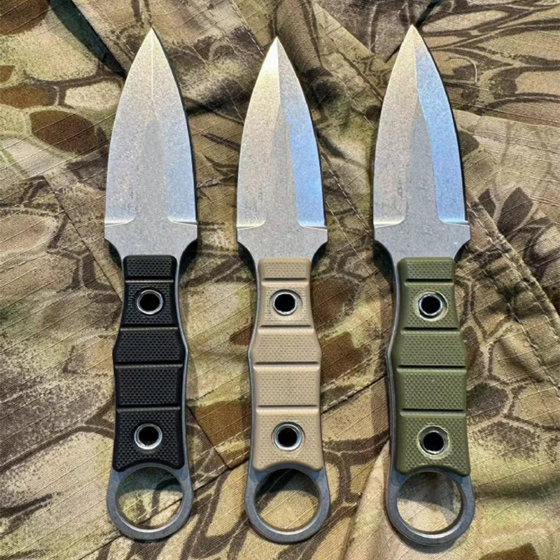 

Kizly RU Outdoor Folding Blade Pocket Knife with Sheath Tactical Survival Utility Multitools Camping Knife EDC Tools