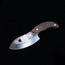  Retro Personality Chef Knife Stainless Steel Handmade Deboning Fruit Knifees Personality Strange Triangle Outdoor Survival Knife 