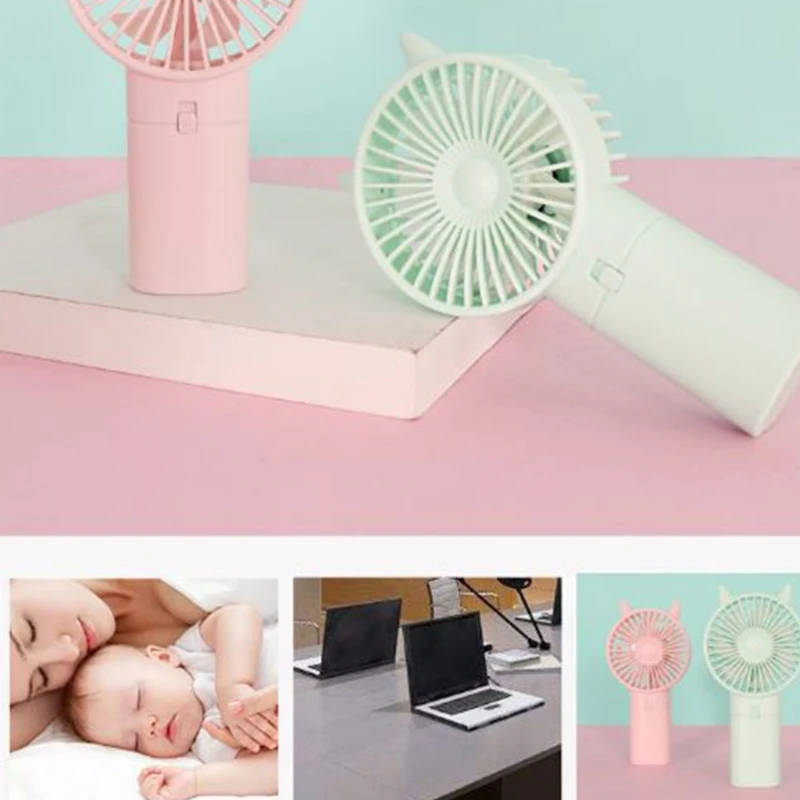 Handheld Mini Fan, Hand Fan, Portable Battery Powered Pocket for Indoor, Outdoor, Office, Travelling, Line up, Home N7MC