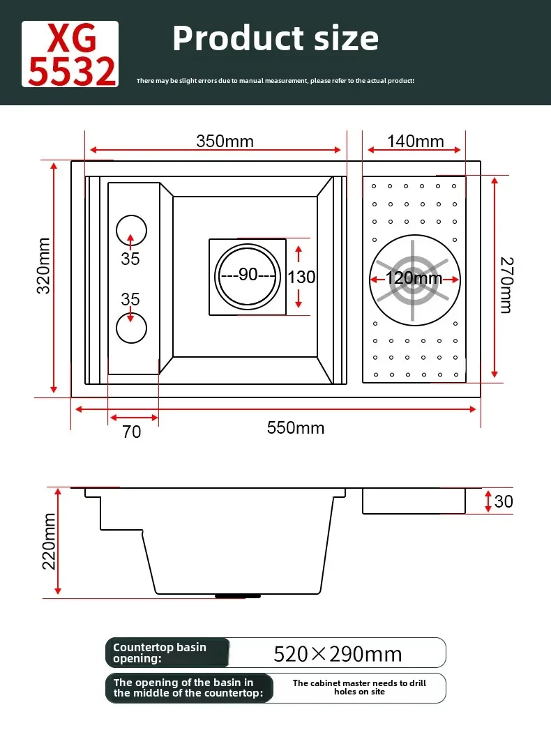 Hidden Cup Washer Sink Stainless Steel Kitchen Sink Bar Coffee Shop Samll Single Slot With Cover Plate Balcony Garden Wash Basin 6