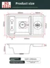 Hidden Cup Washer Sink Stainless Steel Kitchen Sink Bar Coffee Shop Samll Single Slot With Cover Plate Balcony Garden Wash Basin 6