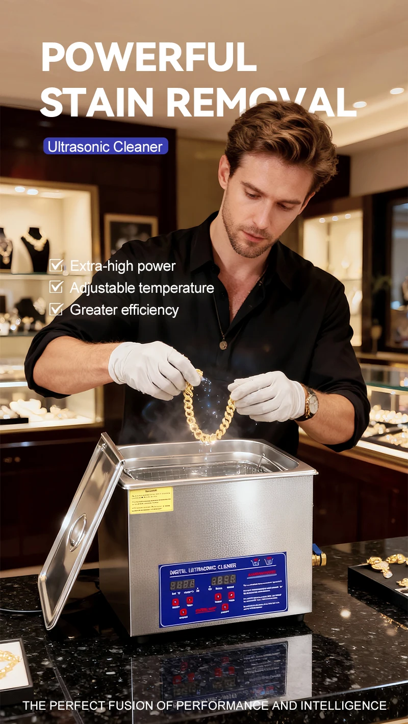 40kHz Ultrasonic Cleaner with Heater & Timer Industrial High Power Ultrasonic Cl