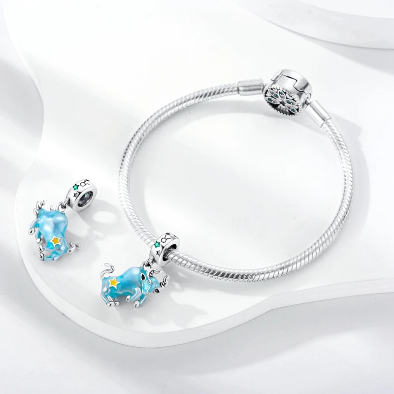 925 Silber Anhänger 12 Sternzeichen Konstellation Charms Passend für Original Armband Halskette Damen Schmuck Geburtstagsgeschenke – Detail 28