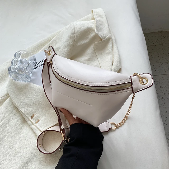 Ladies waterproof PU quilted lingerie moon accessories bimetal chain mobile  cosmetics straps shoulder bag