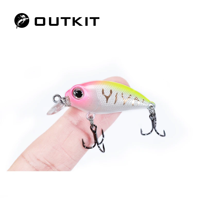 OUTKIT 1PCS Neue Japanische Design Harte Angeln Locken 3,3 cm/2,6g Mini Kurbel Köder Minnow Für hecht Barsch Bass Sinking Crankbait Pesca – Detail 1