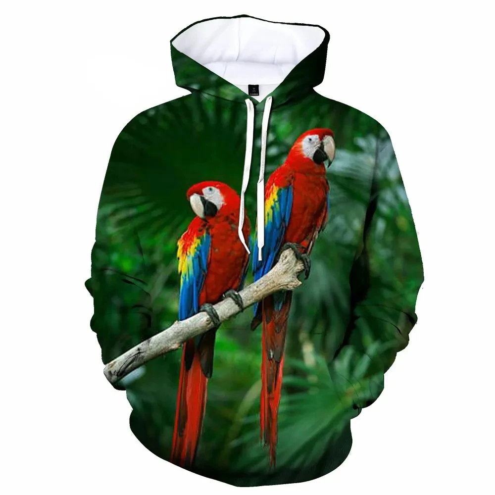 

Cute Parrot 3D Printed Hoodie Men/Women Casual Fashion Hoodies Kids Long Sleeves Pullover Sweatshirts Oversized Unisex Clothing
