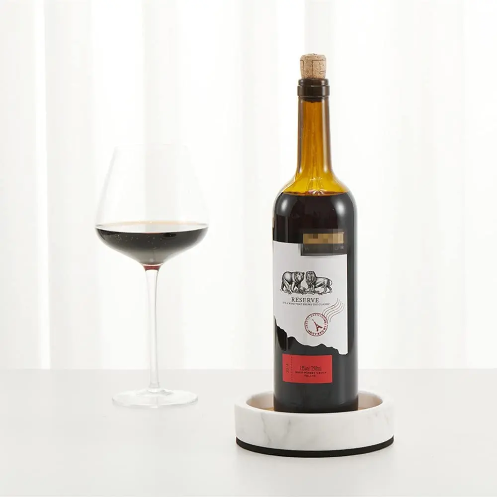 

Поднос для ключей, мраморный, небольшой, с мраморным подставка для винной бутылки, с впитывающей пробкой, цвет белый, Volakas