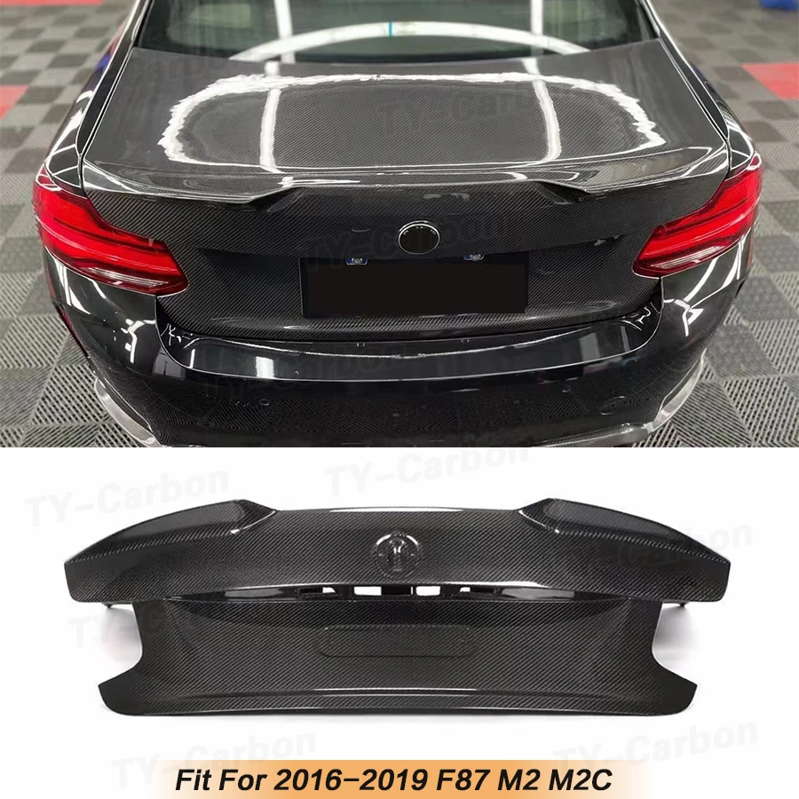 

Dry/Wet Carbon Fiber For BMW F22 F87 M2 M2C Coupe Rear Bumper Trunk Lid Tail Spoiler Gate Cover FRP 2015-2020