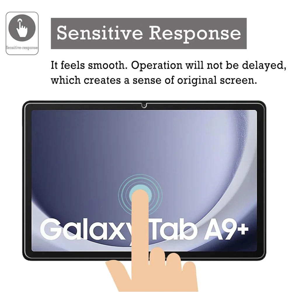 Tempered Glass Screen Protector 2PCS HD For Samsung Galaxy Tab A9+ A9PLUS 11inch Tablet SM-X210 X215 X216 Bubble Free