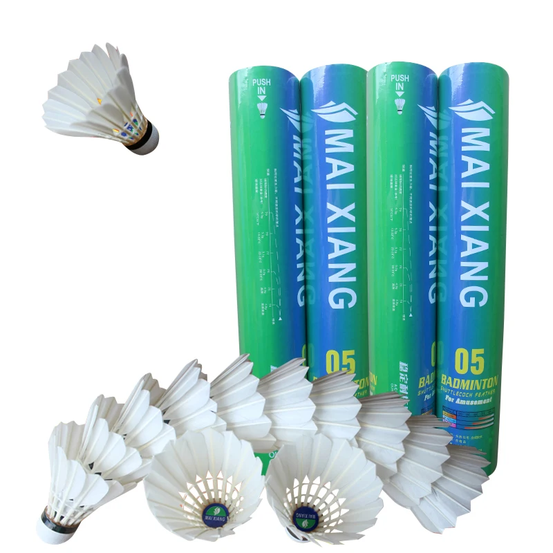 Badminton shuttlecock Badminton ball MAI XIANG Badminton shuttlecock great stability indoor outdoor sports training Birdie