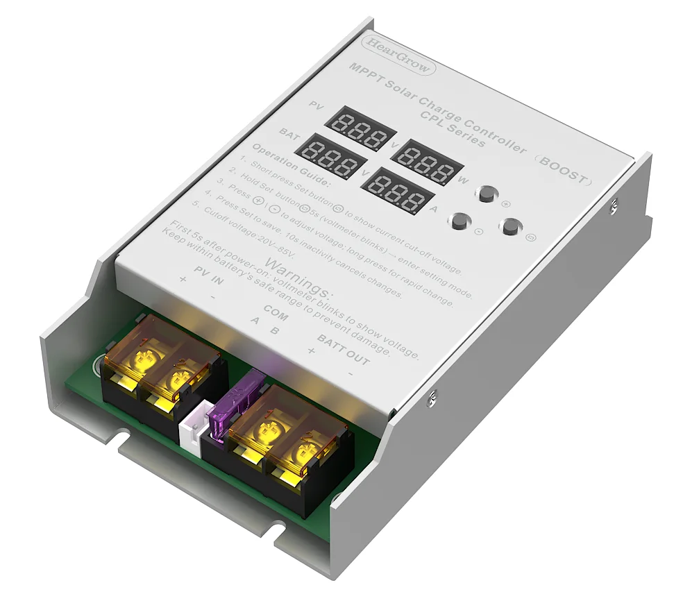 MPPT Solar Charge Controller - 12V-50V Input To 24V/36V/48V/60V/72V Output, 12A 300W/450W Boost, 98% Efficiency, LED Display, For Off-Grid, RV, Boats