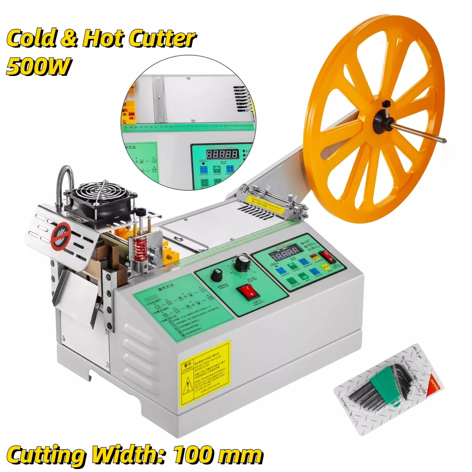 NEW 988 Computer Hot and Cold Cloth Belt Tape Cutting Machine Auto ...