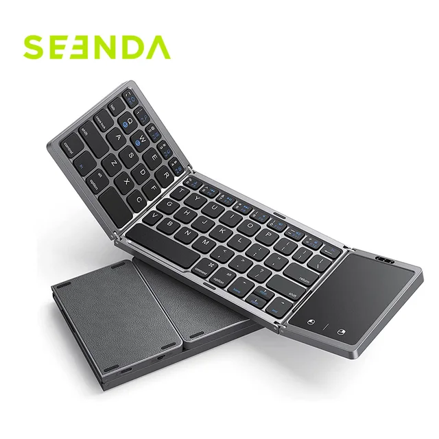 Seenda Foldable Wireless Bluetooth Keyboard Rechargeable Folding Portable