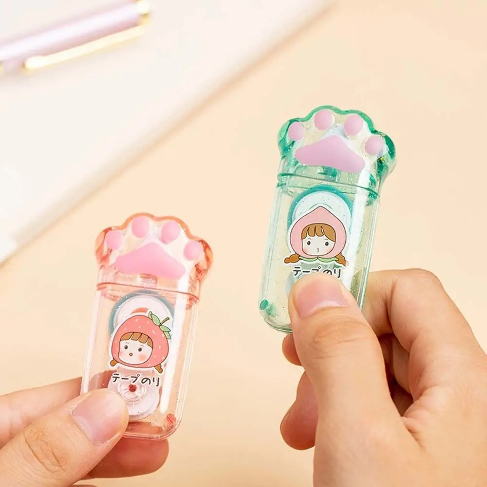 Scrapbooking 데코 러너 롤러 테이프 DIY 공예 양면 테이프 양면 고양이 발톱 접착 종이 테이프 포인팅 접착제 스틱