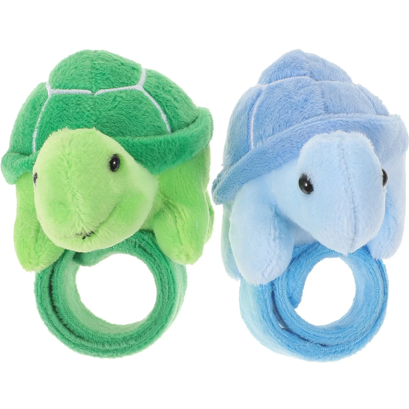 Plush Slap Bracelets Stuffed Animal Turtle Snap Bands Plush Slap Wristband Ocean Theme Party Plush Gifts Fillers Party Favors 5