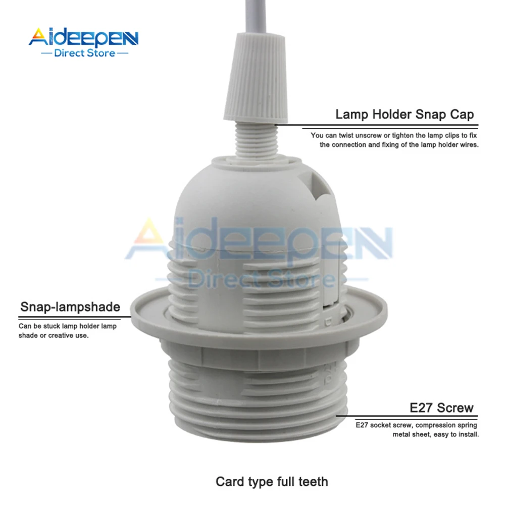 1.8M line length lamp holder universal E27 screw with switch LED bulb socket adapter lamp holder,lamp bulb holder,lamp base,lamp socket adapter,led lamp base,lamp socket extender Light Extension Power Cable Bulb Socket