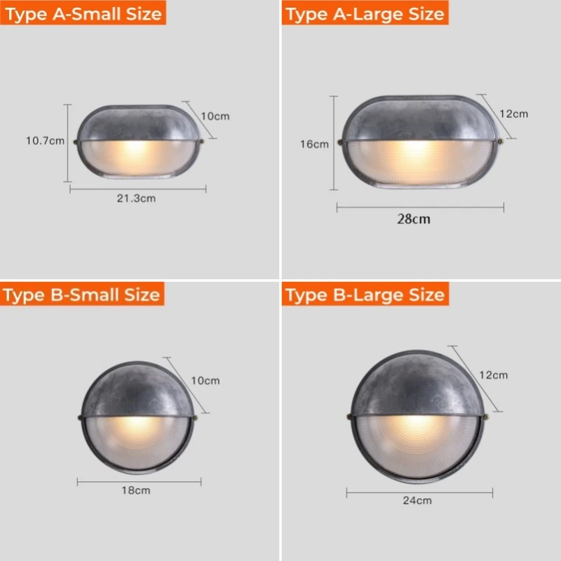 Outdoor Retro LED Wall Lamp Image 9