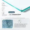 Shower Door Tempered Glass Shower Screen with Tool Bar Towel Rack for Walk in Bathroom 3 Grid Style Easy Installation 4